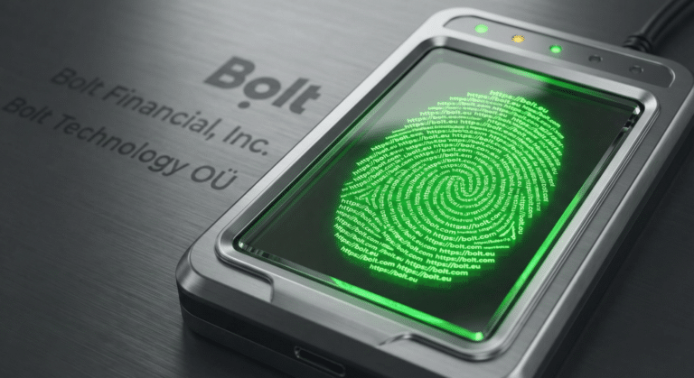 Infographic explaining the Homonym Trap in Salesforce data management: two distinct companies with the same name mistakenly merged into a single record.