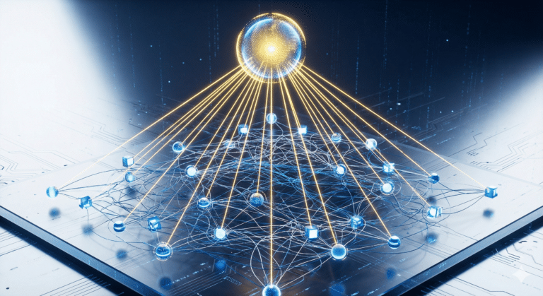 Salesforce Ultimate Account Tech Guide cover with abstract network graphic representing account data connections for CRM best practices and technology.